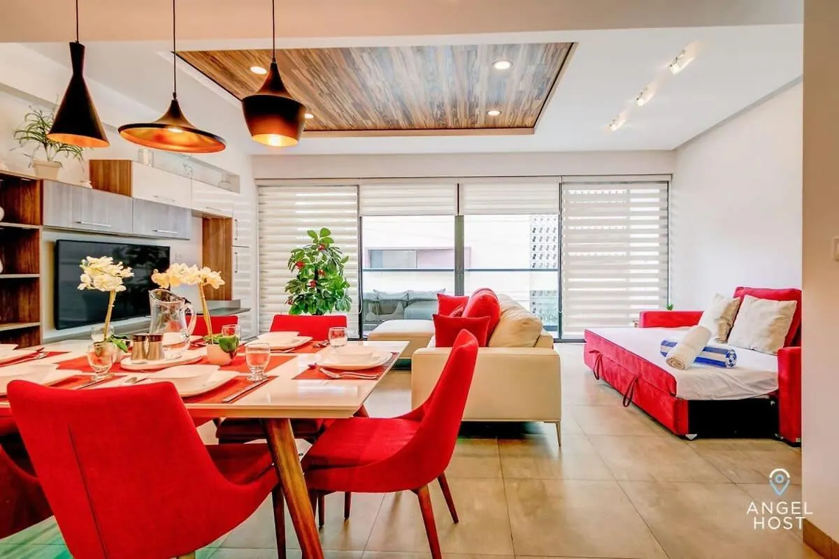Condo With Amenities Sleeps 8 Roof Pool Gym Playa del Carmen